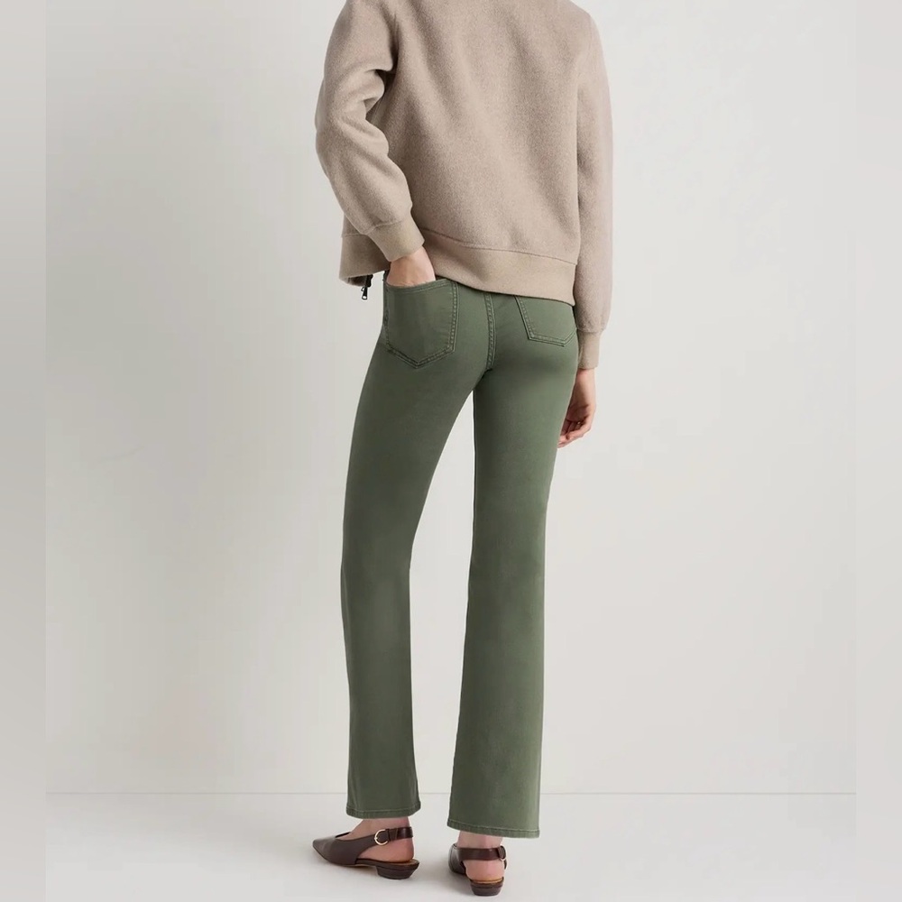 ✨ Quince Bella Stretch Straight Jeans – Loden Green ✨ - Picture 12 of 14